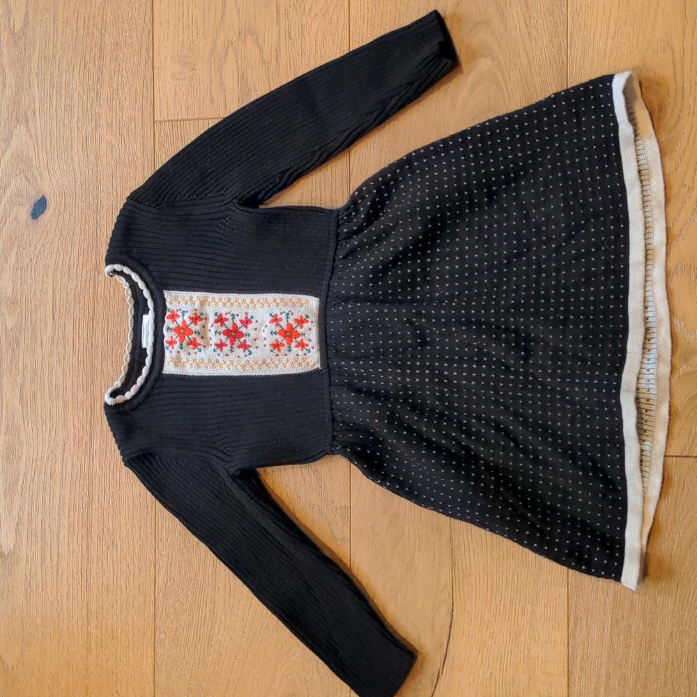 Knit holiday dress by Hanna Andersson